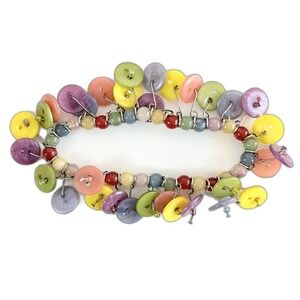 Button Bracelet Vintage Eclectic‎ Grandpa Grandmacore Cottagecore